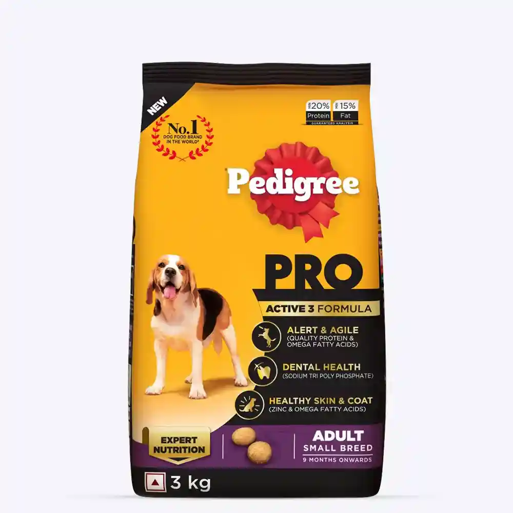 Pedigree PRO Expert Nutrition Active Adult Dry Dog Food - Small Breed